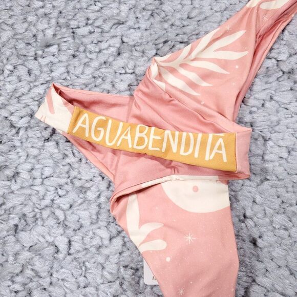 Agua Bendita Avy Maniera Bikini Swim Bottom Pink Yellow Sun Moon Size XL - Picture 7 of 7